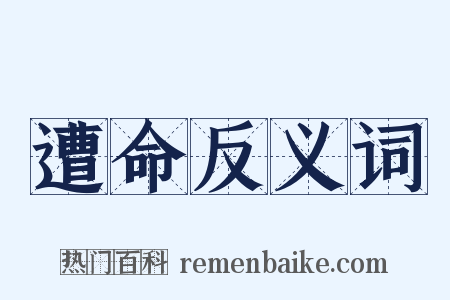 遭命反义词是什么意思的图片